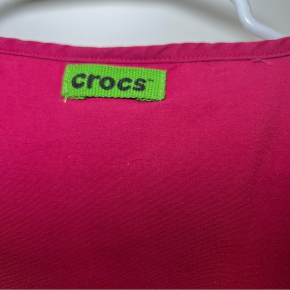 Crocs Medical Apparel Scrub Top Pink Size XXL - Picture 3 of 7